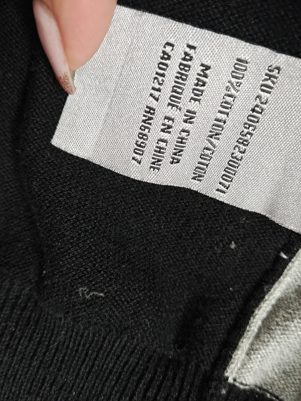 le château Black Knit Top with White Label Like New 💙 - Picture 8 of 11